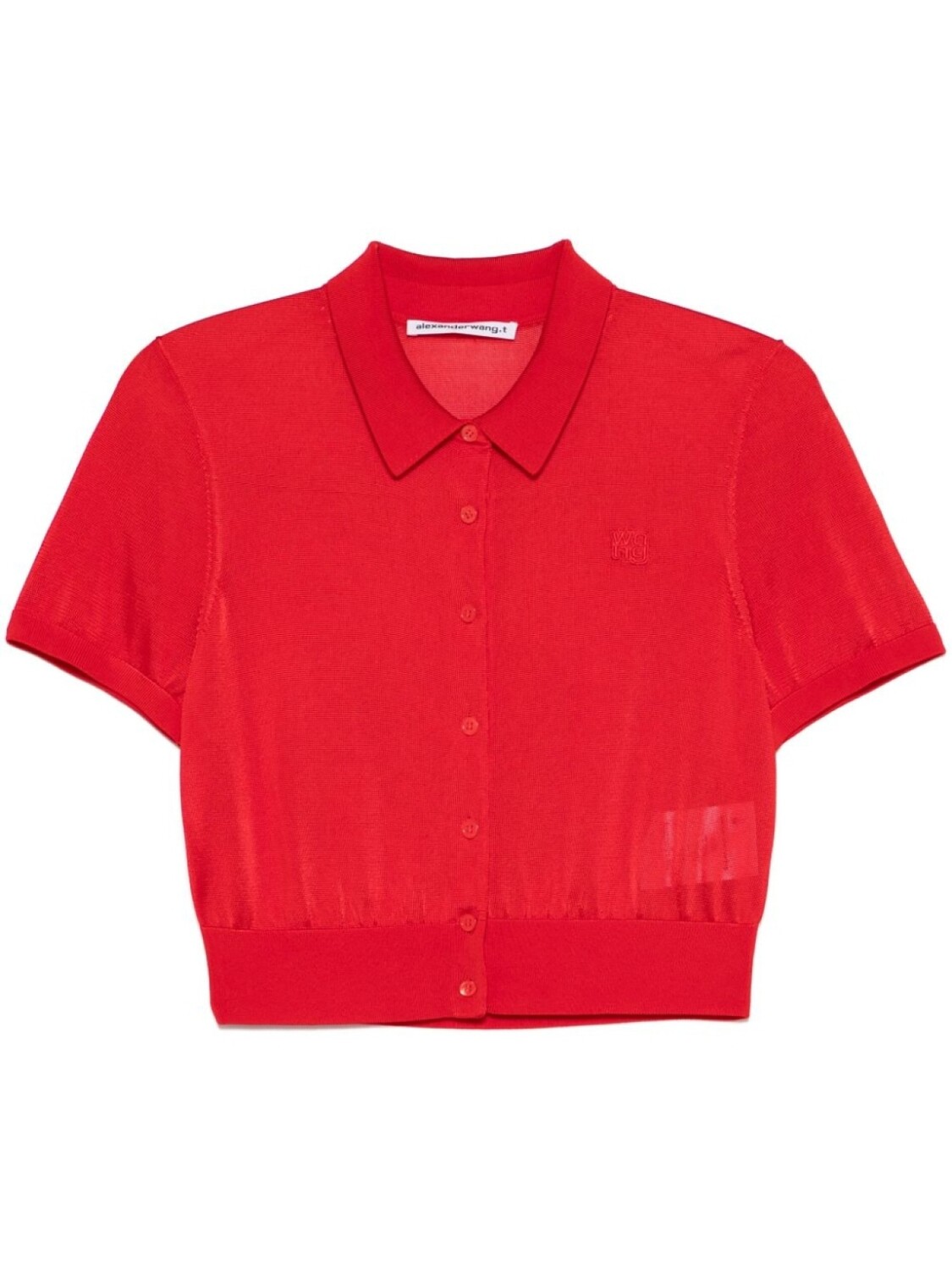 Кардиган поло с вышитым логотипом Alexander Wang, красный
Кардиган поло с вышитым логотипом Alexander Wang, красный