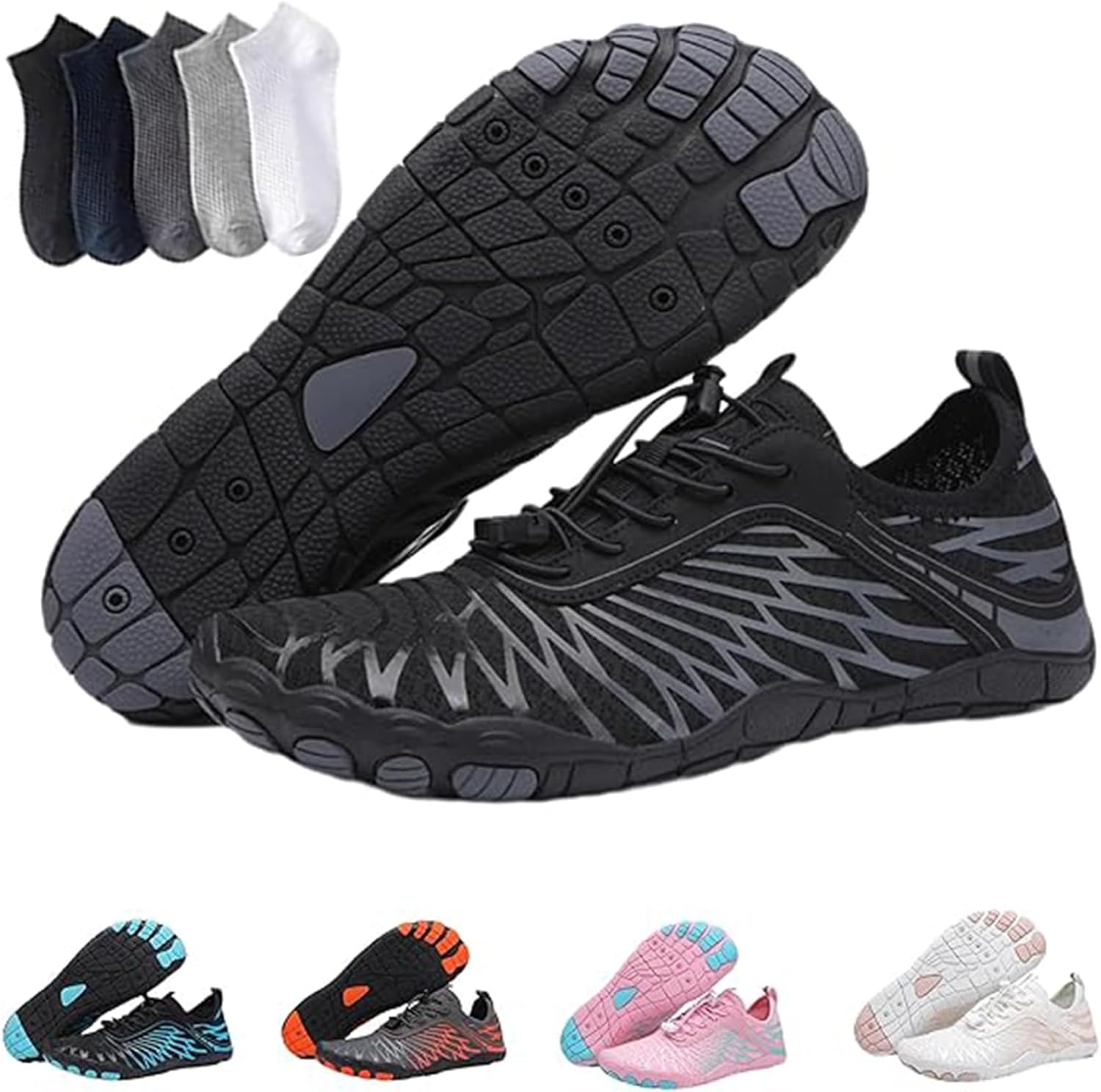 Кроссовки с широкой носочной частью, дышащие, не скользящие, быстросохнущие, для воды, активного отдыха на улице, плавания, бассейна, пляжа, серфинга, прогулок, йоги на воде, реки, унисекс Giltpeak, черный
Кроссовки с широкой носочной частью, дышащие, не скользящие, быстросохнущие, для воды, активного отдыха на улице, плавания, бассейна, пляжа, серфинга, прогулок, йоги на воде, реки, унисекс Giltpeak, черный