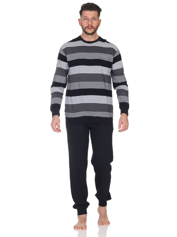 Пижама NORMANN Langarm Bündchen Streifen, серый
Пижама NORMANN Langarm Bündchen Streifen, серый