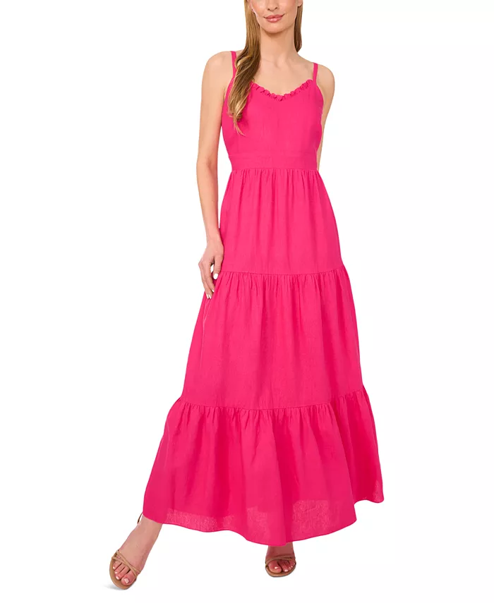 Женское платье макси с V-образным вырезом, без рукавов и ярусами CeCe, розовый
Женское платье макси с V-образным вырезом, без рукавов и ярусами CeCe, розовый