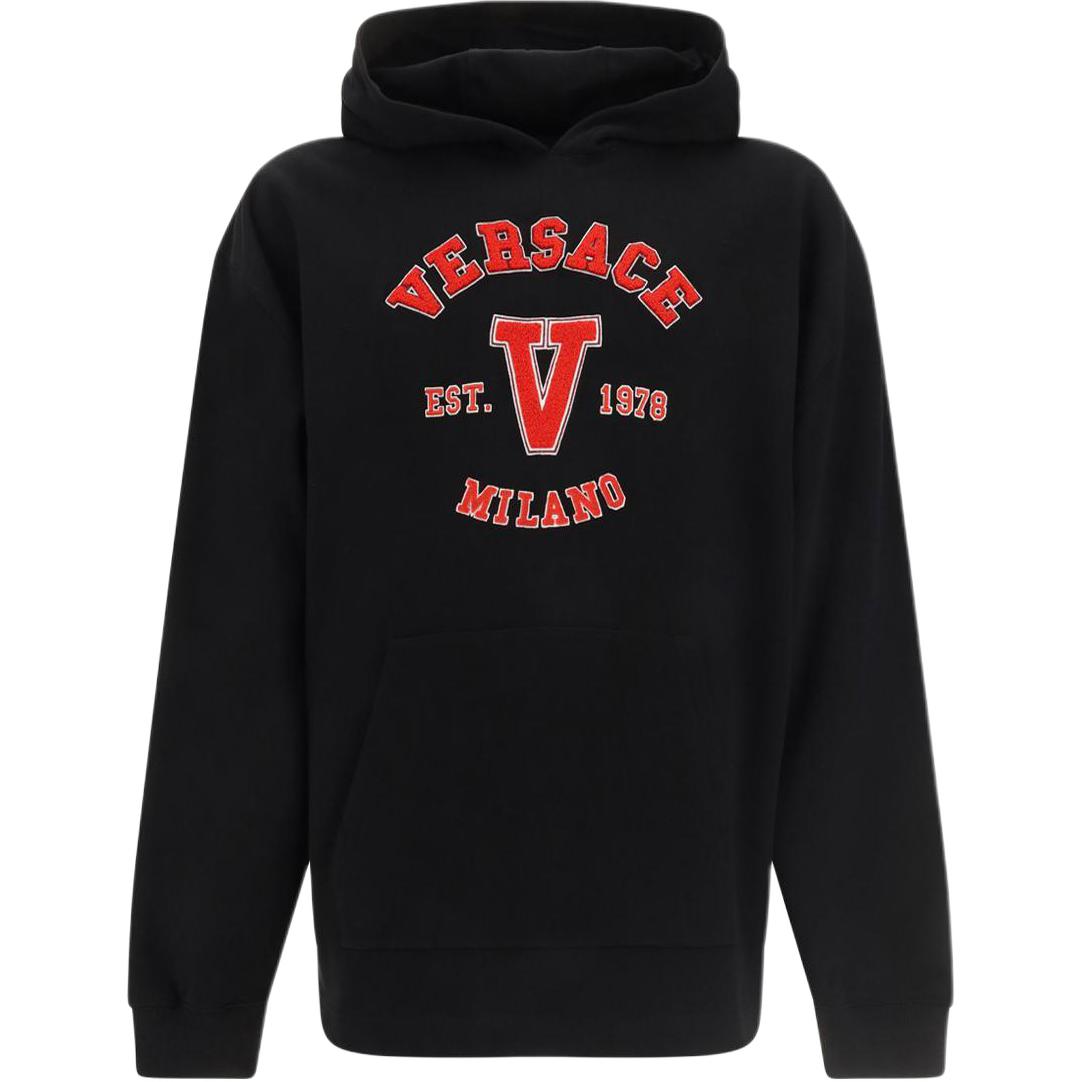 Детализированный логотип на худи с длинными рукавами VERSACE, черный
Детализированный логотип на худи с длинными рукавами VERSACE, черный