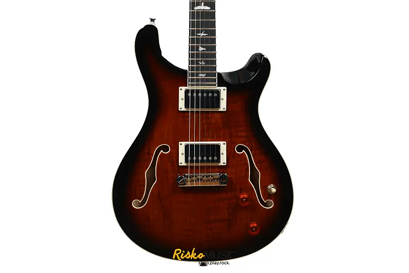Электрогитара PRS H2ECB Hollowbody II Black Gold Sunburst 
Электрогитара PRS H2ECB Hollowbody II Black Gold Sunburst