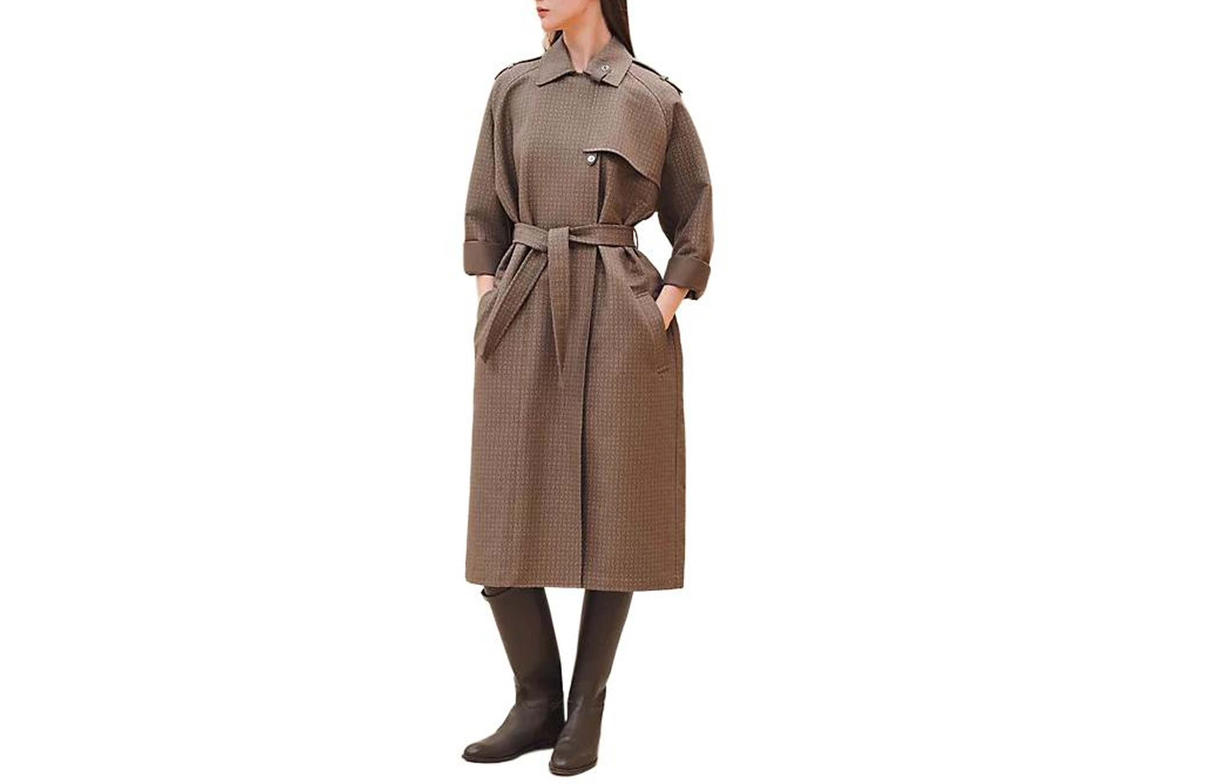 HERMES Женское серое тренчкот, Gray
HERMES Женское серое тренчкот, Gray