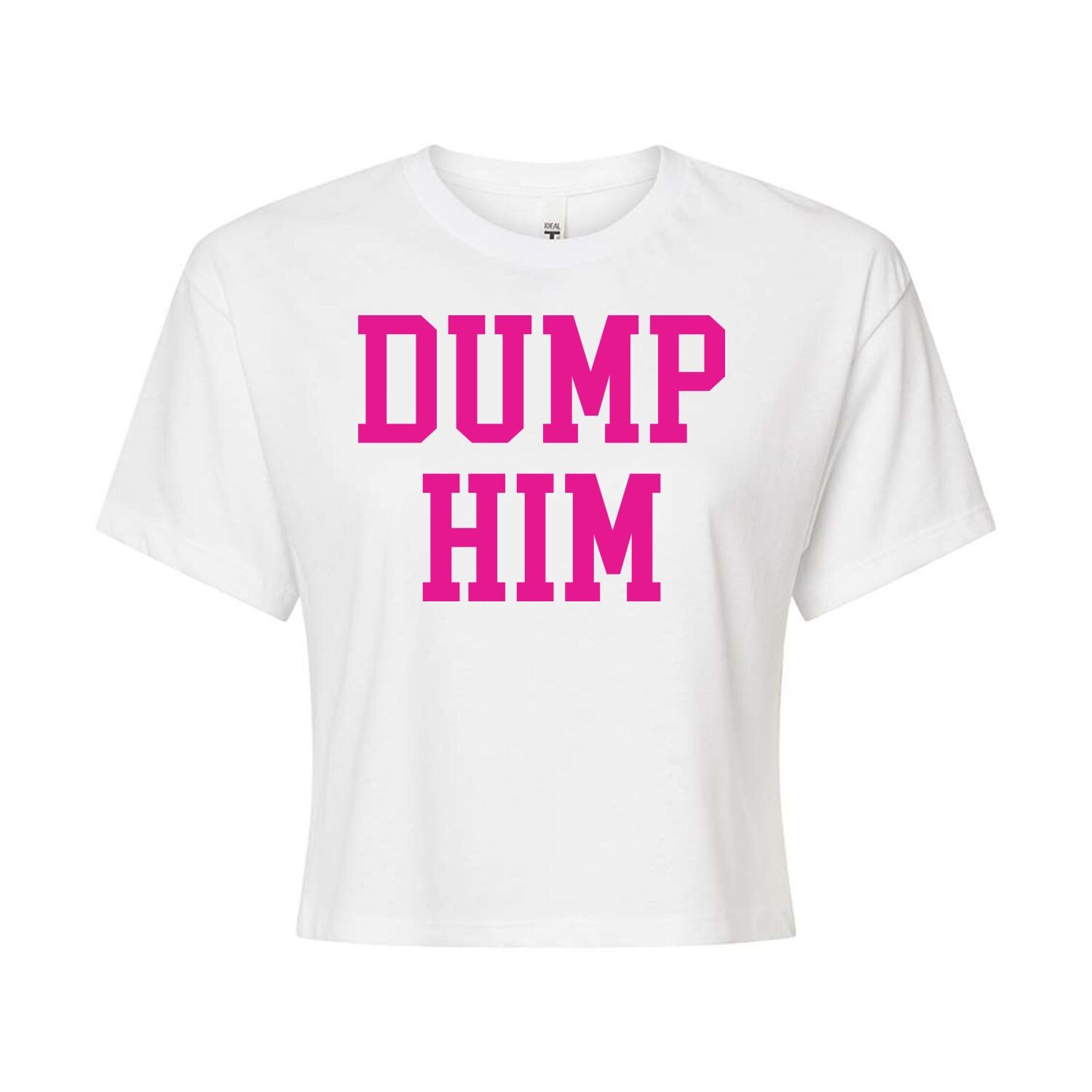 Укороченная футболка с рисунком Juniors' Dump Him Licensed Character, белый
Укороченная футболка с рисунком Juniors' Dump Him Licensed Character, белый