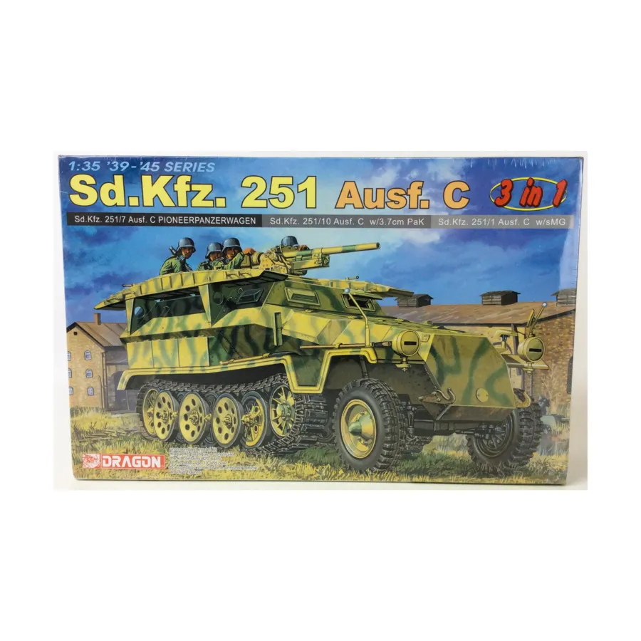 Sd.Kfz. 251 аусф. C — Комплект 3-в-1, Dragon Models - '39 to '45 Series - Germany (1:35)
Sd.Kfz. 251 аусф. C — Комплект 3-в-1, Dragon Models - '39 to '45 Series - Germany (1:35)