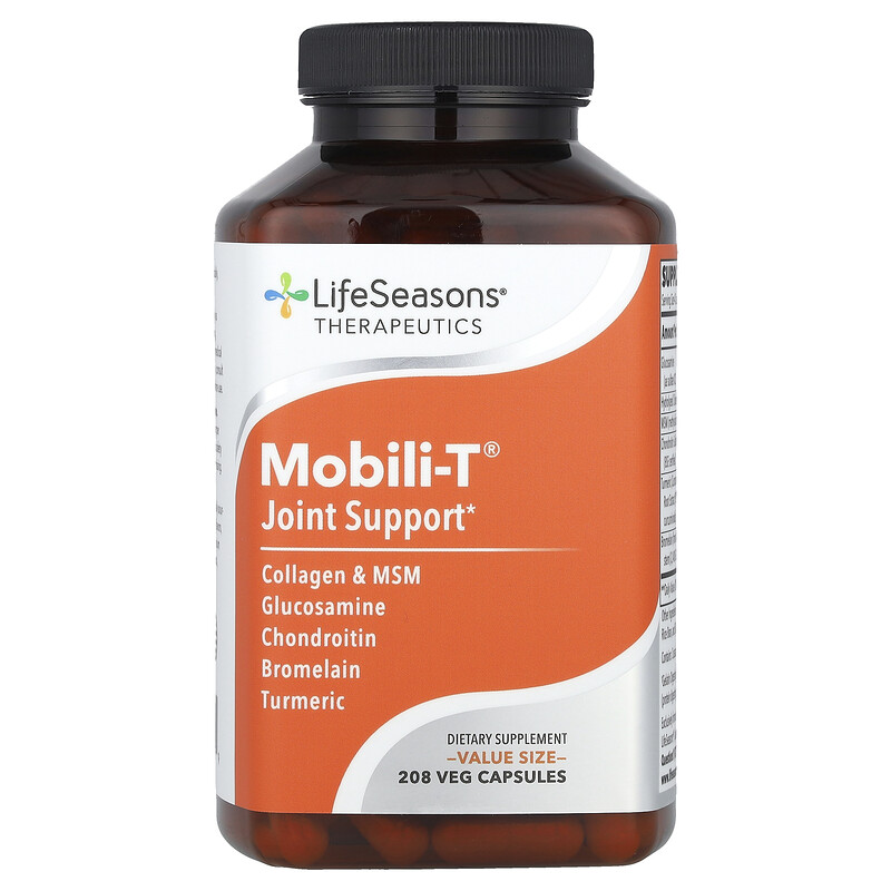 LifeSeasons, Therapeutics, Mobili-T для поддержки суставов, 208 растительных капсул
LifeSeasons, Therapeutics, Mobili-T для поддержки суставов, 208 растительных капсул