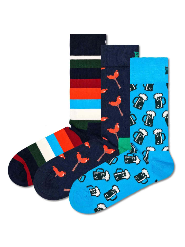 Носки Happy Socks Socken 3er Pack, цвет Wurst And Beer 
Носки Happy Socks Socken 3er Pack, цвет Wurst And Beer