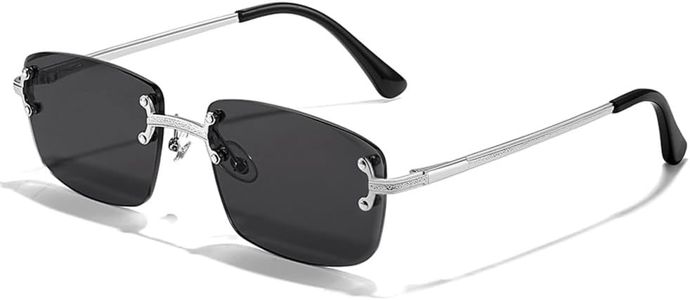 Безободковые солнцезащитные очки с градиентным переходом цвета для мужчин и женщин, в стиле металл-панк, маленькие прямоугольные солнцезащитные очки для мужчин с защитой от УФ-излучения UV400 WNCKSQ, C01 Silver Black
Безободковые солнцезащитные очки с градиентным переходом цвета для мужчин и женщин, в стиле металл-панк, маленькие прямоугольные солнцезащитные очки для мужчин с защитой от УФ-излучения UV400 WNCKSQ, C01 Silver Black