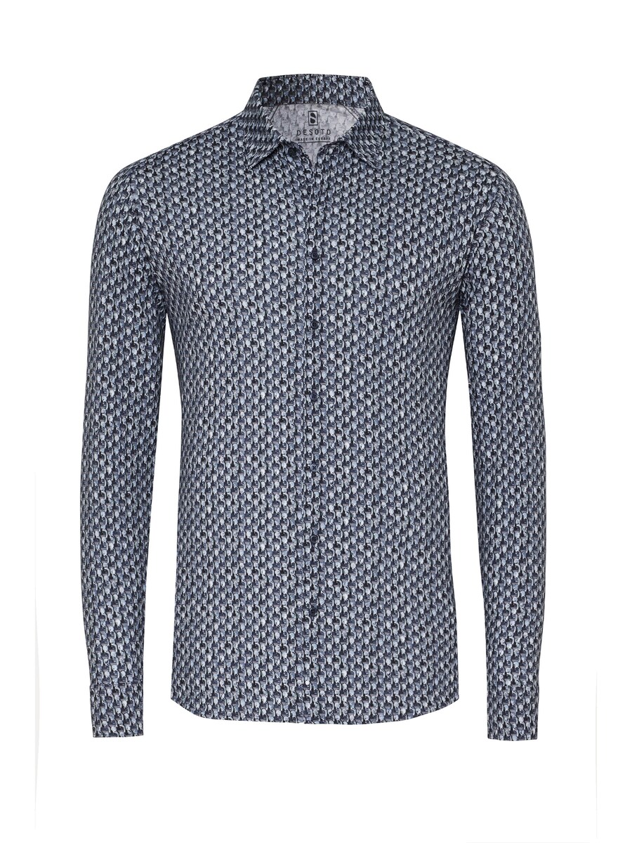 Рубашка Slim Fit на пуговицах DESOTO, темно-синий
Рубашка Slim Fit на пуговицах DESOTO, темно-синий