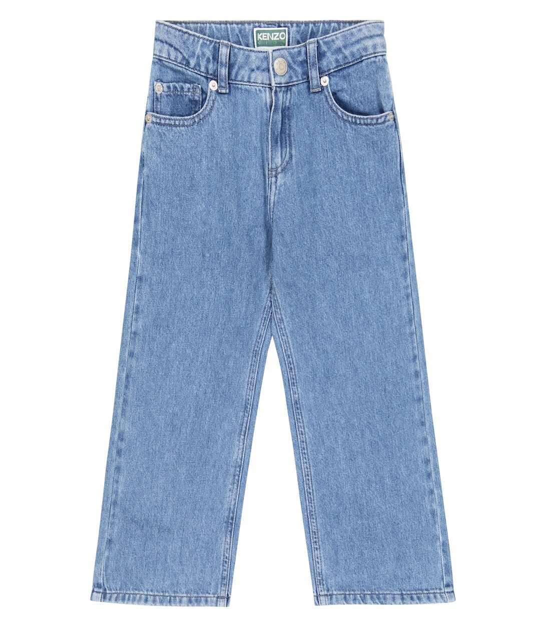 Джинсы прямого кроя с тигровым мотивом Kenzo, синий
Джинсы прямого кроя с тигровым мотивом Kenzo, синий