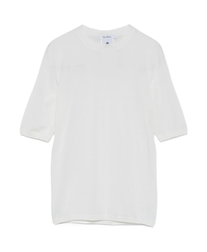 Белый шерстяной вязаный свитер Max Mara, белый
Белый шерстяной вязаный свитер Max Mara, белый