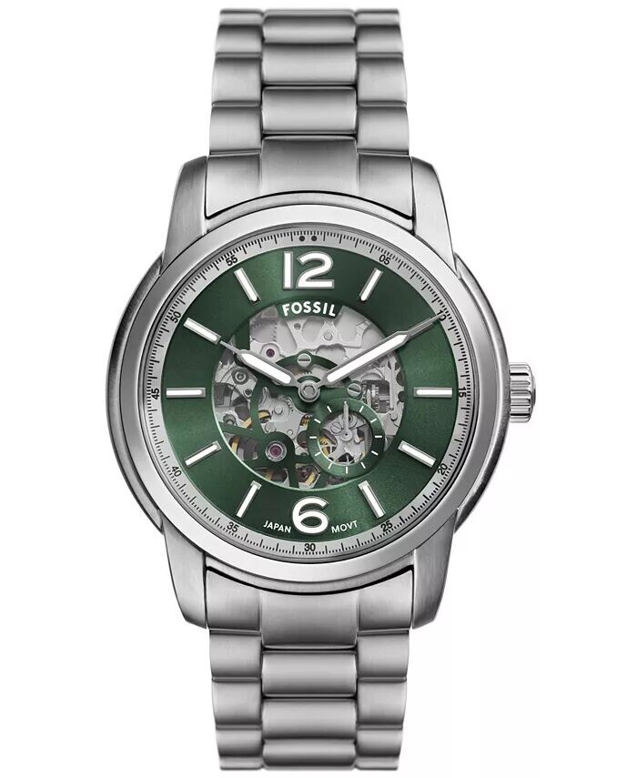 Мужские автоматические часы Heritage из нержавеющей стали, 43 мм Fossil
Мужские автоматические часы Heritage из нержавеющей стали, 43 мм Fossil