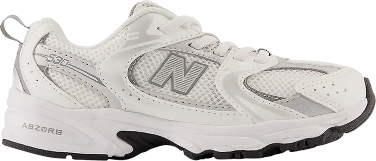 Кроссовки 530 Little Kid 'White Silver', белый
Кроссовки 530 Little Kid 'White Silver', белый