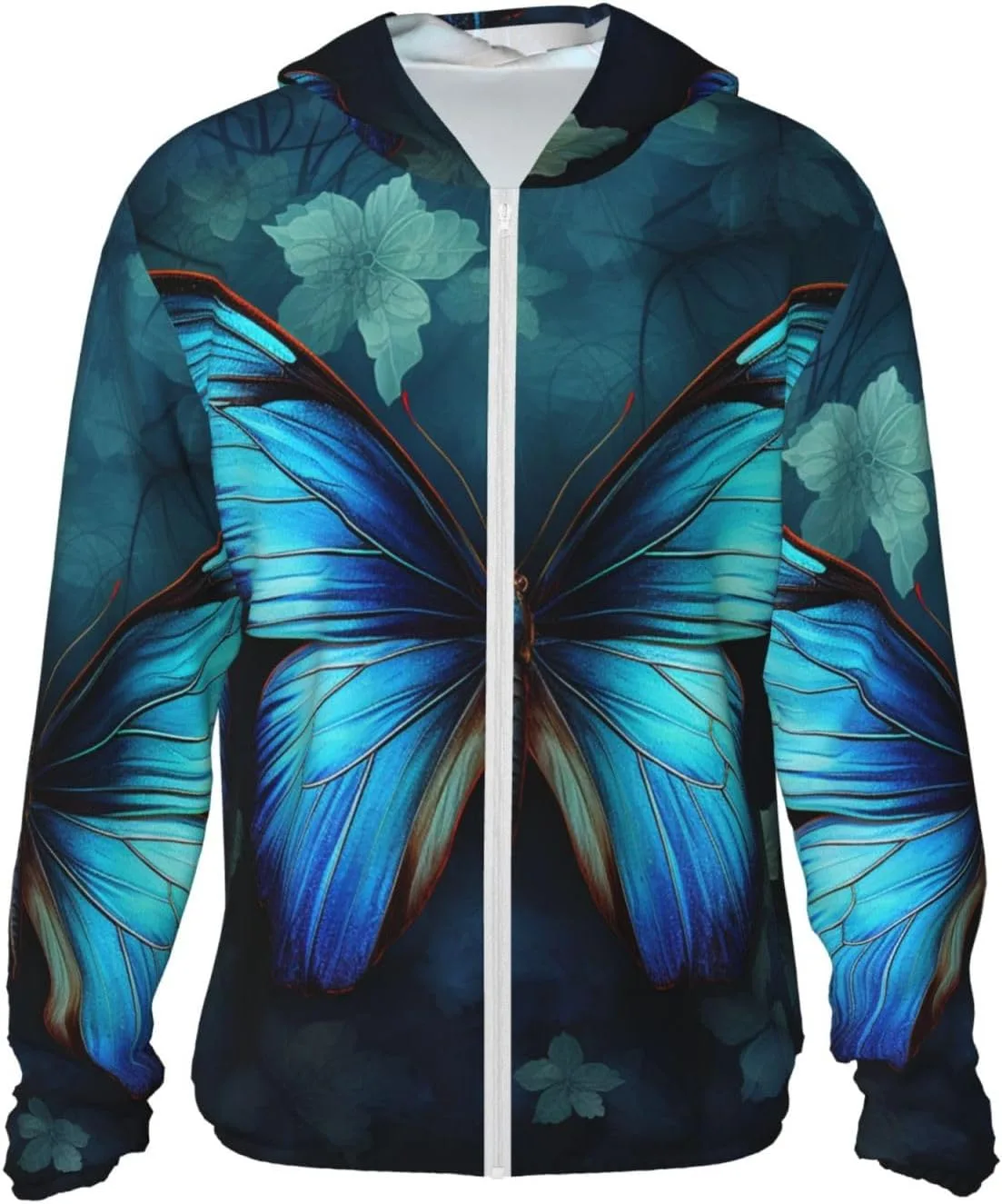 Толстовка с защитой от солнца UPF 50+ с рисунком Blue Butterfly, на молнии GFLFMXZW
Толстовка с защитой от солнца UPF 50+ с рисунком Blue Butterfly, на молнии GFLFMXZW