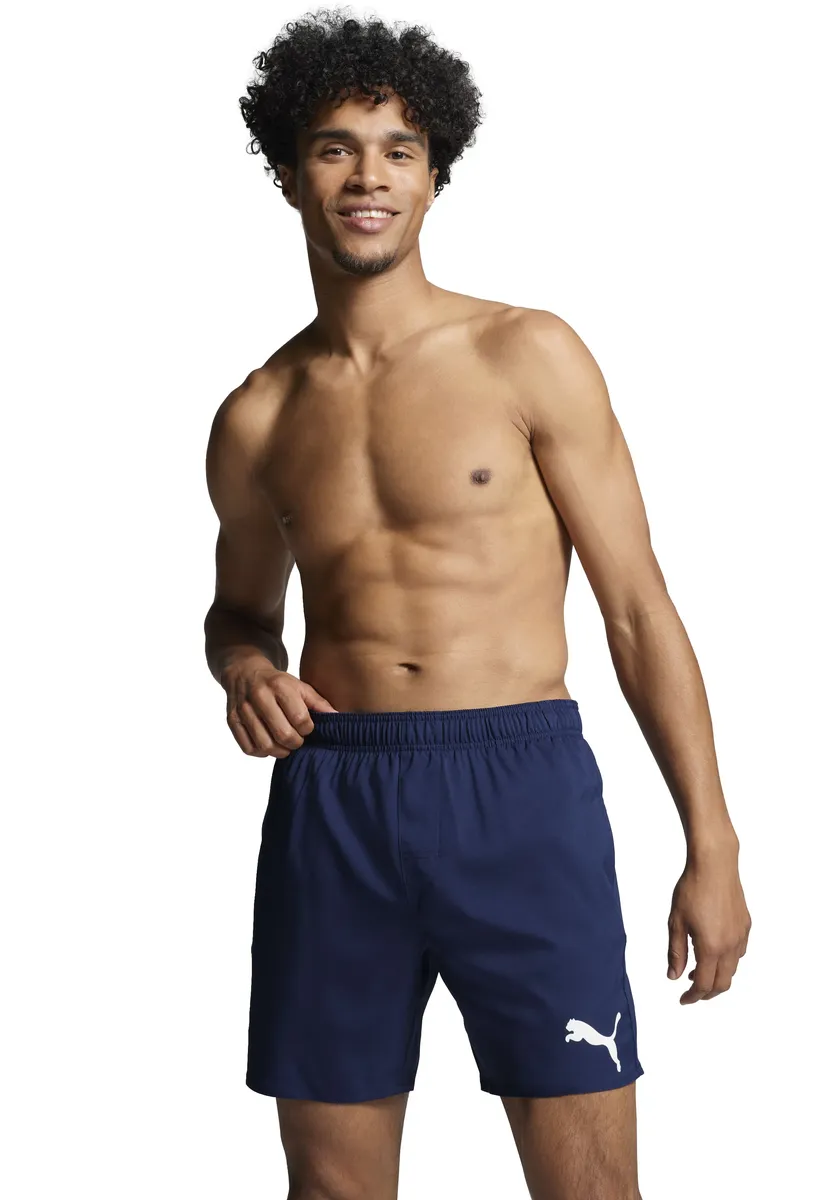 Шорты для плавания PUMA с эластичным поясом, цвет морской волны
Шорты для плавания PUMA с эластичным поясом, цвет морской волны