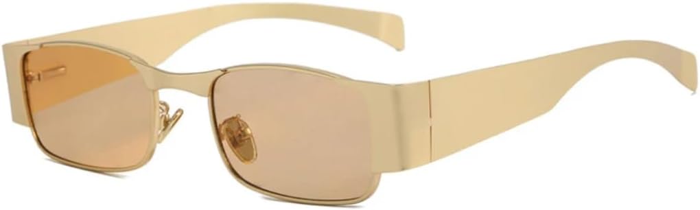 Модные металлические солнцезащитные очки в маленькой оправе для женщин, роскошные мужские очки для путешествий и вождения с защитой от УФ-излучения UV400 TKKTLLT, Gold Tea
Модные металлические солнцезащитные очки в маленькой оправе для женщин, роскошные мужские очки для путешествий и вождения с защитой от УФ-излучения UV400 TKKTLLT, Gold Tea