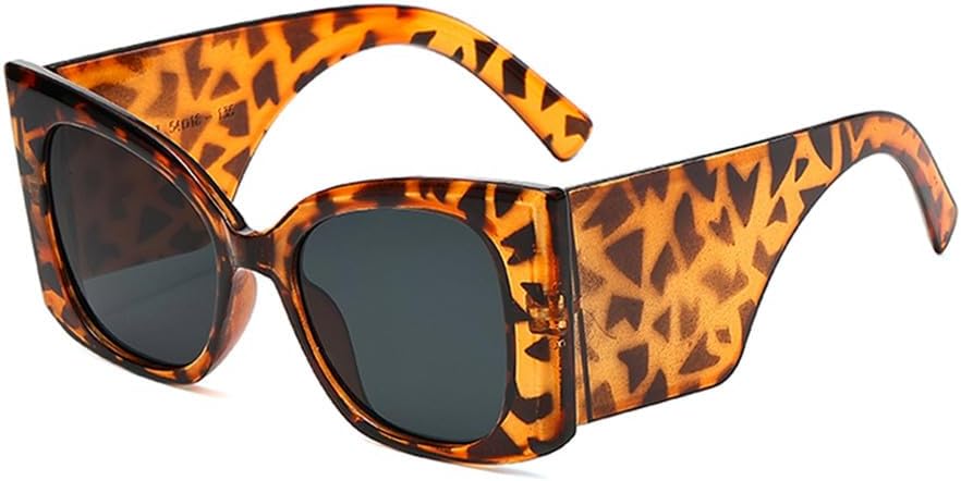 Панк-солнцезащитные очки с широкими дужками для женщин, защита от УФ-излучения UV400; панк-солнцезащитные очки для женщин, защита от УФ-излучения UV400 FYTUP, Leopard Grey
Панк-солнцезащитные очки с широкими дужками для женщин, защита от УФ-излучения UV400; панк-солнцезащитные очки для женщин, защита от УФ-излучения UV400 FYTUP, Leopard Grey