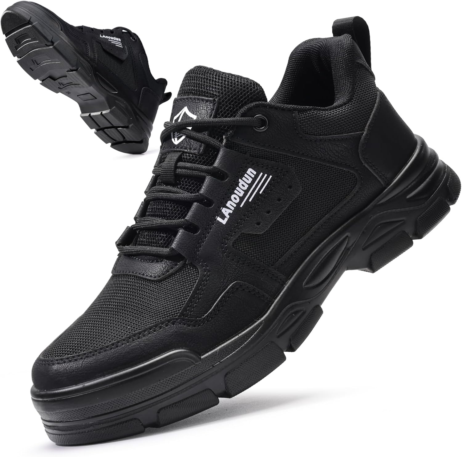 Мужские ботинки с стальным носком, легкие, с защищенной подошвой, безопасная обувь для работы, удобные для строительных и складских работ Gsutenmre, черный
Мужские ботинки с стальным носком, легкие, с защищенной подошвой, безопасная обувь для работы, удобные для строительных и складских работ Gsutenmre, черный