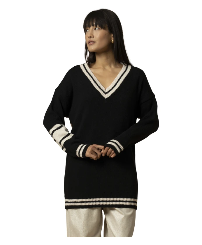 Стильный пуловер с длинными рукавами и манжетами Kocca, черный
Стильный пуловер с длинными рукавами и манжетами Kocca, черный