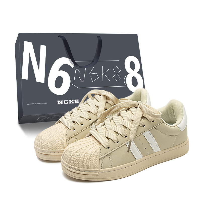N6K8 Антискользящие износостойкие низкие скейтерские кроссовки унисекс бежевые, цвет Beige
N6K8 Антискользящие износостойкие низкие скейтерские кроссовки унисекс бежевые, цвет Beige