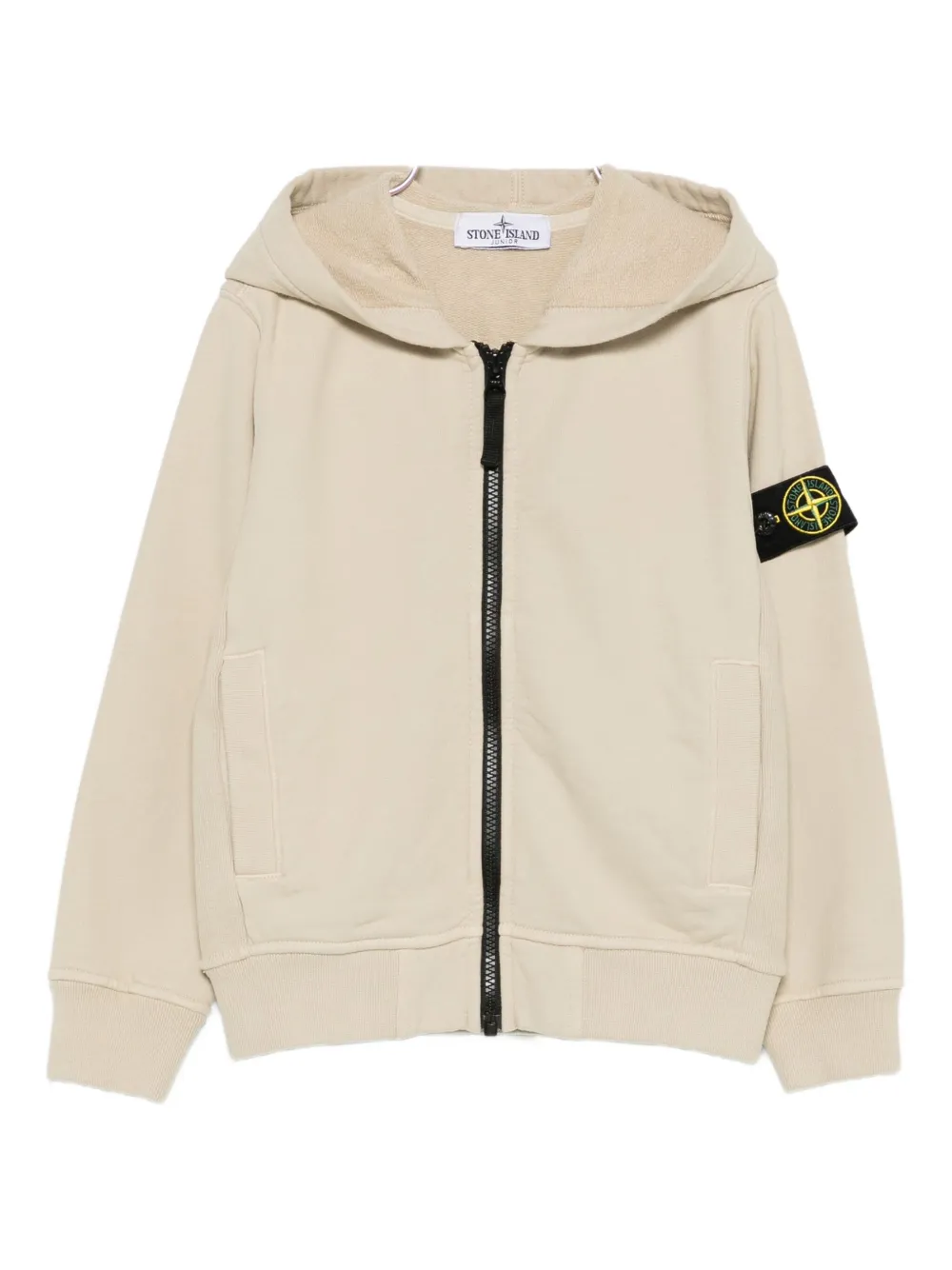 Толстовка на молнии с нашивкой-компасом Stone Island Junior, нейтральный
Толстовка на молнии с нашивкой-компасом Stone Island Junior, нейтральный