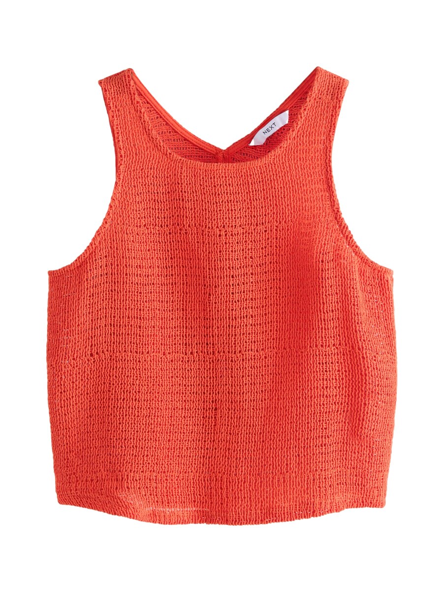 Вязаный топ Next, цвет bright red 
Вязаный топ Next, цвет bright red