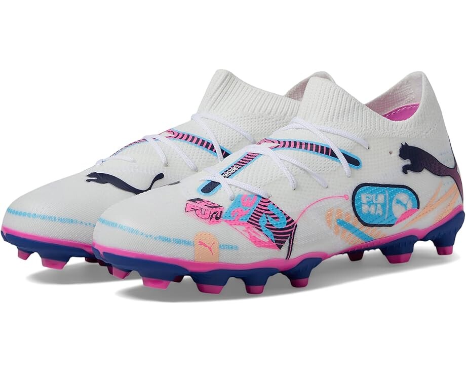 Кроссовки PUMA Kids Future Match Volume Up Firm Artificial Ground, цвет Puma White/Luminous Blue/Poison Pink/Fizzy Melon
Кроссовки PUMA Kids Future Match Volume Up Firm Artificial Ground, цвет Puma White/Luminous Blue/Poison Pink/Fizzy Melon