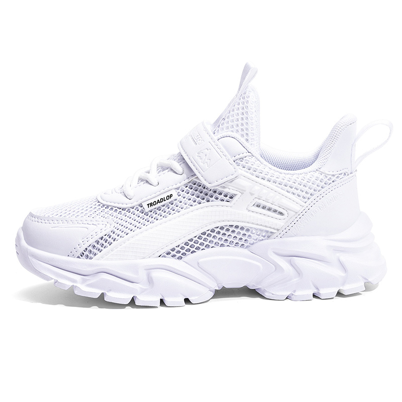 Легкие, амортизирующие, дышащие, нескользящие низкие повседневные кроссовки для детей TROADLOP, белый 
Легкие, амортизирующие, дышащие, нескользящие низкие повседневные кроссовки для детей TROADLOP, белый