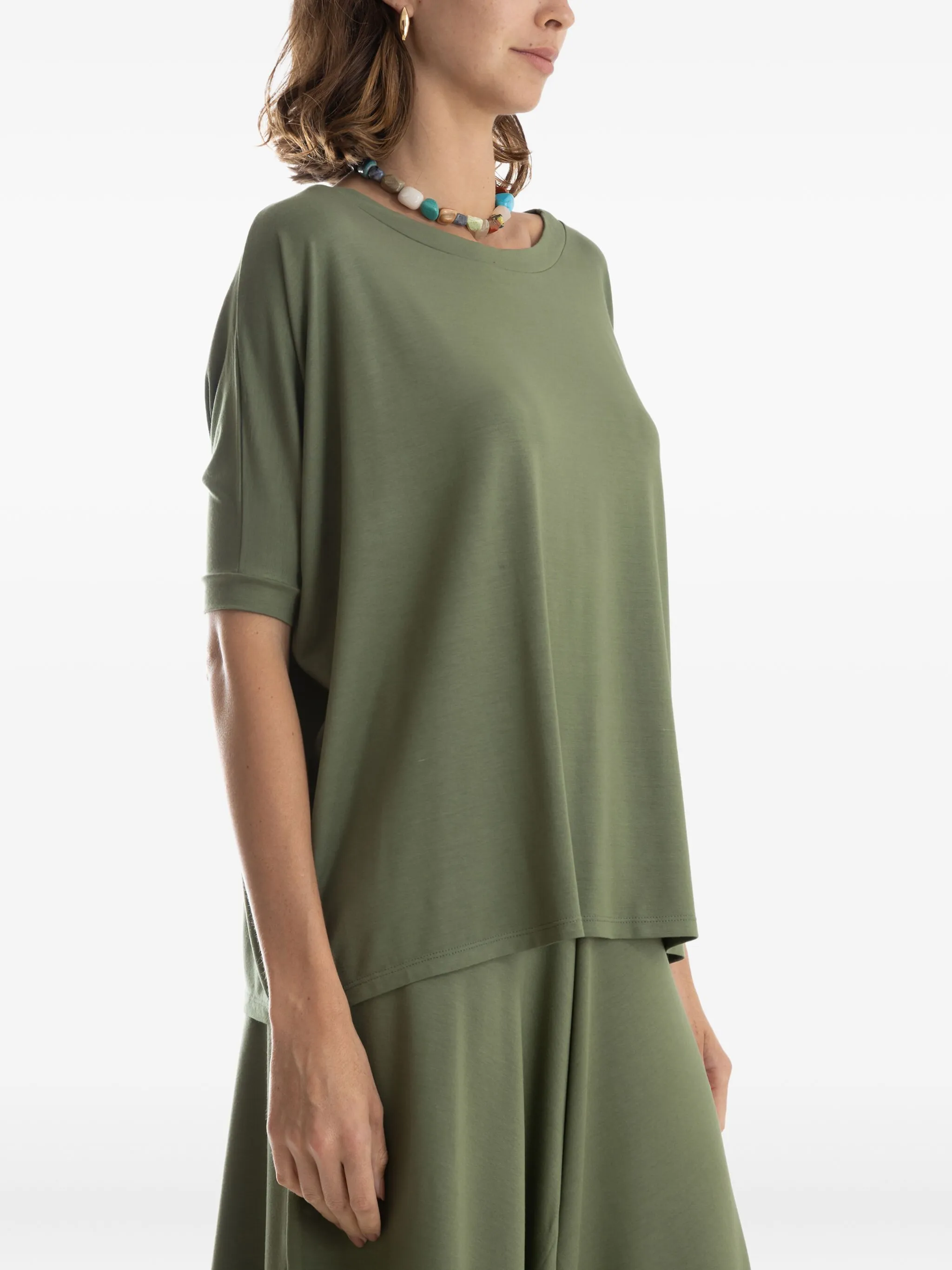 Топ свободного кроя с короткими рукавами Lygia & Nanny, зеленый
Топ свободного кроя с короткими рукавами Lygia & Nanny, зеленый