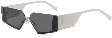 Солнцезащитные очки в металлической оправе с широкими дужками для женщин и мужчин, винтажные женские солнцезащитные очки с защитой от УФ-излучения UV400 MTZJH, Silver
Солнцезащитные очки в металлической оправе с широкими дужками для женщин и мужчин, винтажные женские солнцезащитные очки с защитой от УФ-излучения UV400 MTZJH, Silver