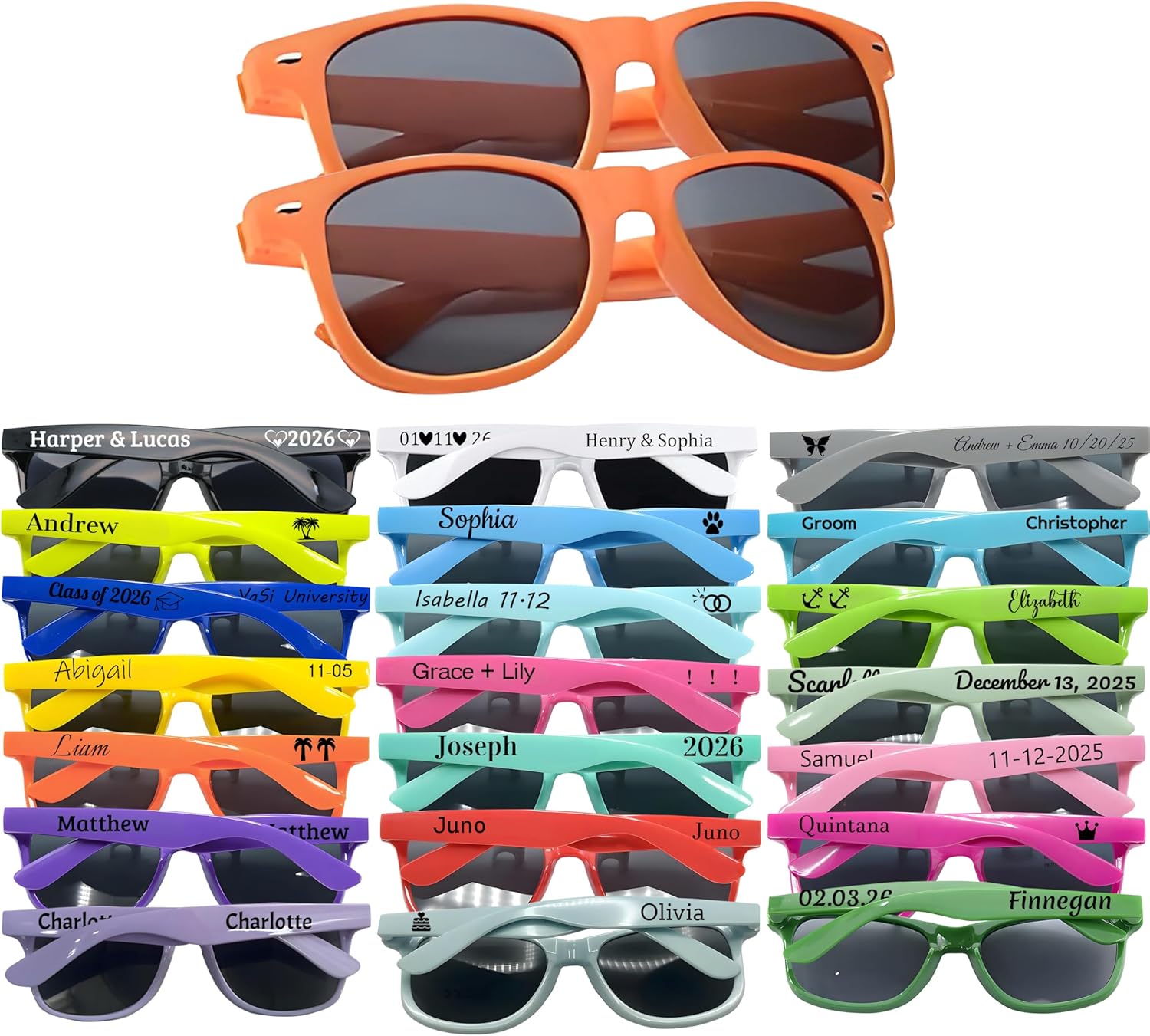 Солнцезащитные очки на заказ для свадеб, оптовые заказы, персонализированные солнцезащитные очки, сувениры для вечеринок, классические ретро-солнцезащитные очки для мужчин и женщин DFDG, Orange
Солнцезащитные очки на заказ для свадеб, оптовые заказы, персонализированные солнцезащитные очки, сувениры для вечеринок, классические ретро-солнцезащитные очки для мужчин и женщин DFDG, Orange