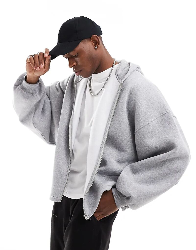 Экстремально свободная толстовка с капюшоном на молнии серого меланжевого цвета ASOS DESIGN
Экстремально свободная толстовка с капюшоном на молнии серого меланжевого цвета ASOS DESIGN