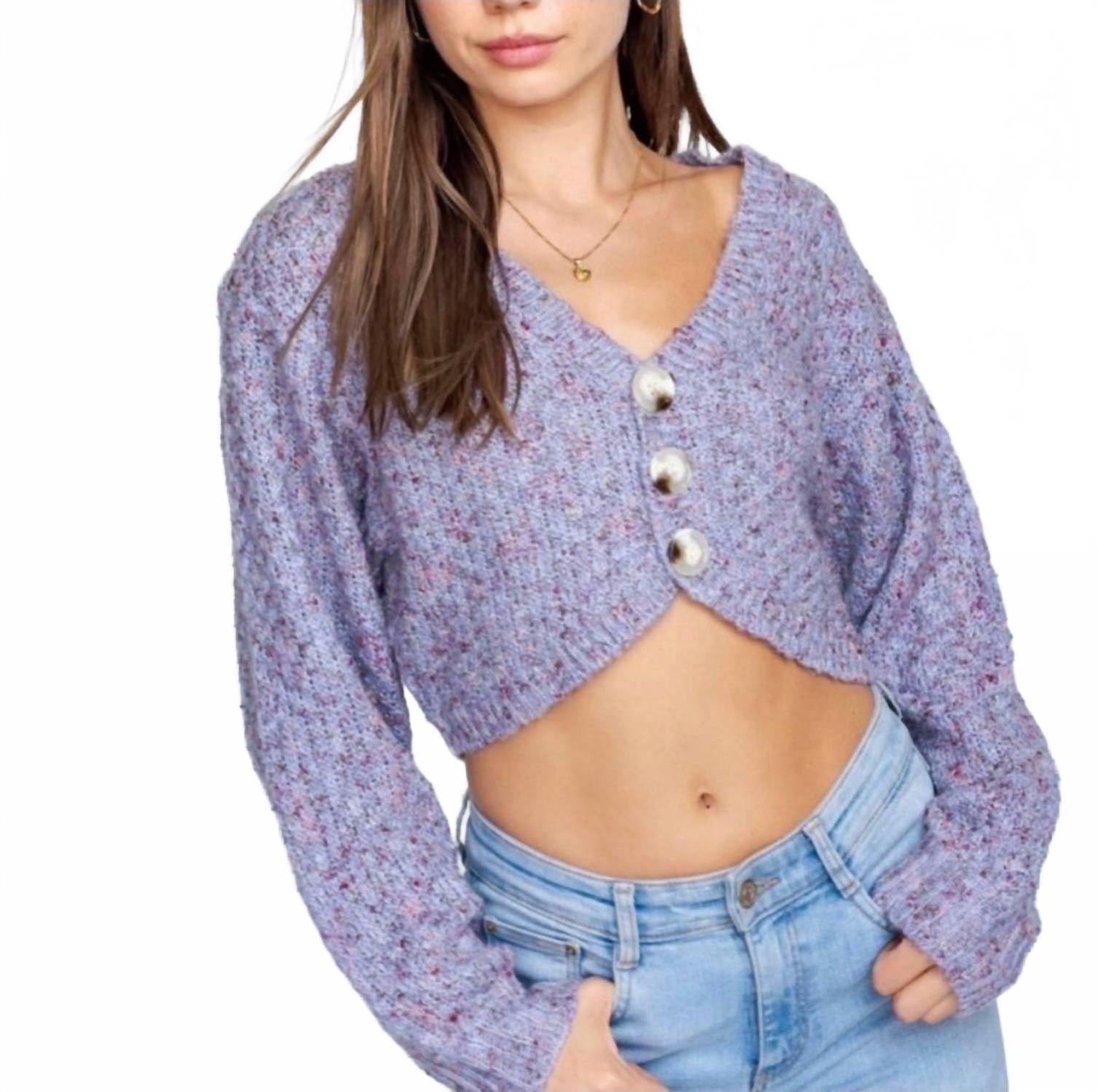 Фиолетовый укороченный кардиган Cotton Dusk LE LIS
Фиолетовый укороченный кардиган Cotton Dusk LE LIS