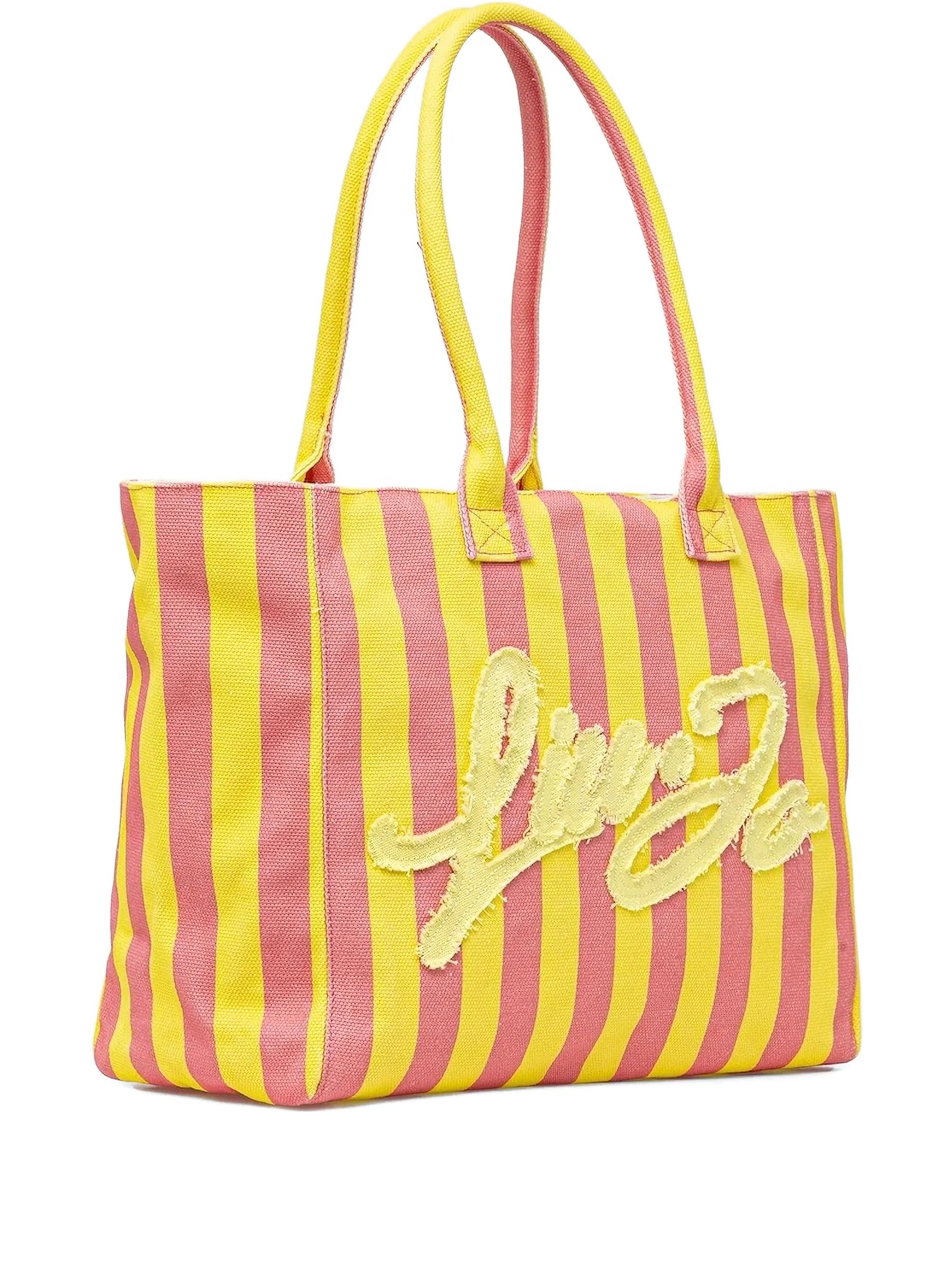Пляжная сумка в полоску с нашивкой-логотипом Liu Jo, желтый
Пляжная сумка в полоску с нашивкой-логотипом Liu Jo, желтый