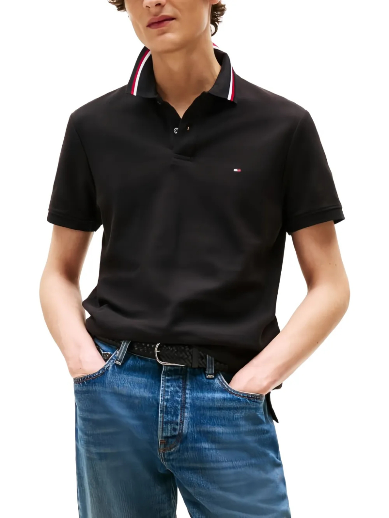 Рубашка поло с вышитым логотипом Tommy Hilfiger, черный
Рубашка поло с вышитым логотипом Tommy Hilfiger, черный