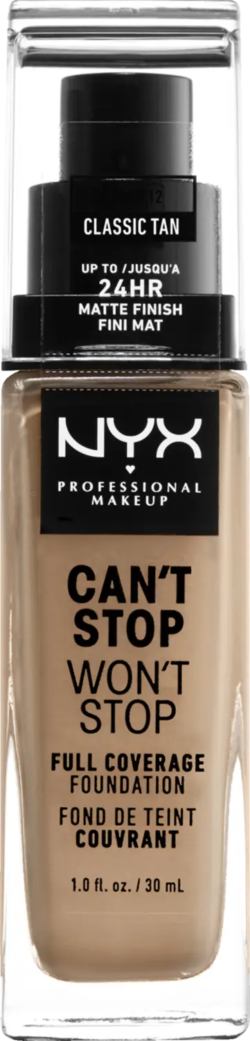 Тональный крем NYX Professional MakeUp Can't Stop Won't Stop Foundation 12 Classic Tan
Тональный крем NYX Professional MakeUp Can't Stop Won't Stop Foundation 12 Classic Tan
