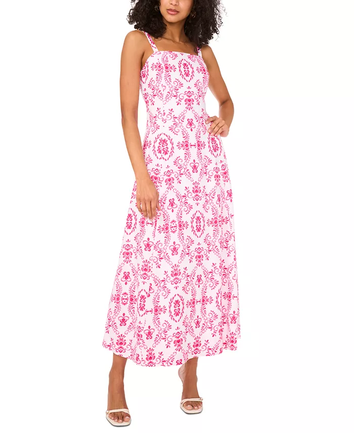 Женское бесшовное макси-платье с квадратным вырезом и принтом MSK, красный
Женское бесшовное макси-платье с квадратным вырезом и принтом MSK, красный