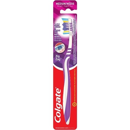 Зигзаг Средняя зубная щетка, Colgate
Зигзаг Средняя зубная щетка, Colgate