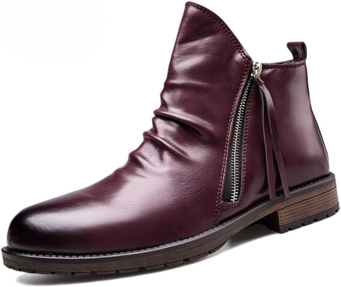 Элегантные кожаные ботильоны на молнии с увеличением роста для мужчин Zixcplaz, красный
Элегантные кожаные ботильоны на молнии с увеличением роста для мужчин Zixcplaz, красный