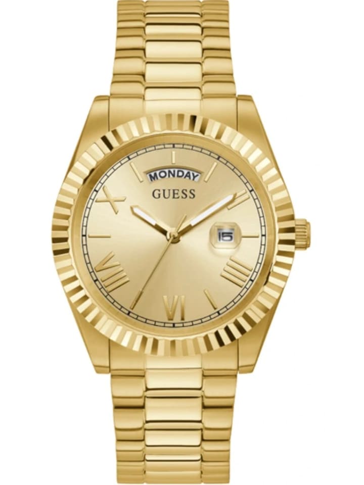 Guess Мужские аналоговые часы в золотом исполнении
Guess Мужские аналоговые часы в золотом исполнении
