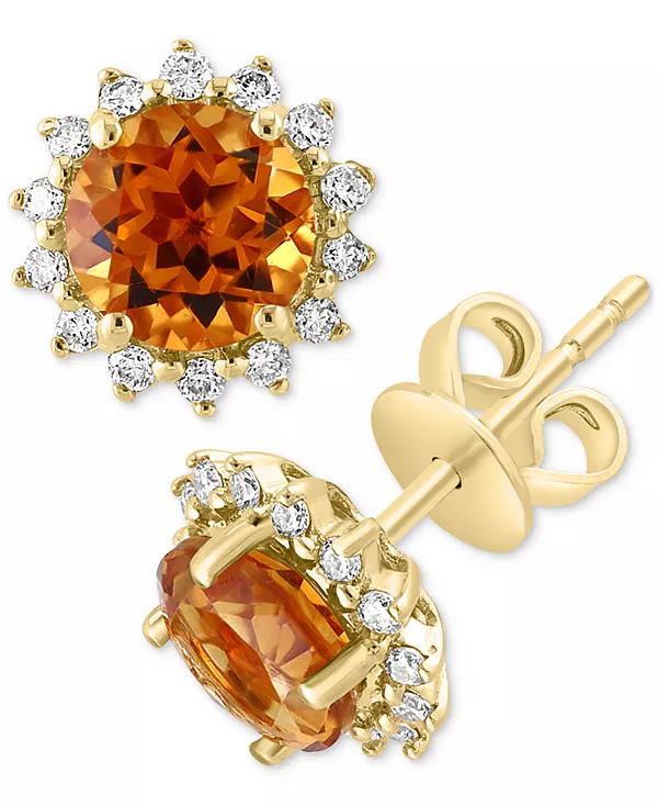 Серьги-Гвоздики Effy с аметистами (1-5/8 карата) и бриллиантами (1/5 карата) в форме ореола из 14-каратного розового золота (также с голубым топазом и цитрином) Effy Collection, citrine
Серьги-Гвоздики Effy с аметистами (1-5/8 карата) и бриллиантами (1/5 карата) в форме ореола из 14-каратного розового золота (также с голубым топазом и цитрином) Effy Collection, citrine