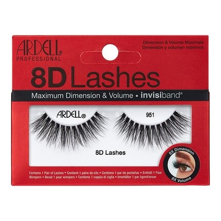 Объемные накладные ресницы Ardell 8D Lashes Style 951
Объемные накладные ресницы Ardell 8D Lashes Style 951