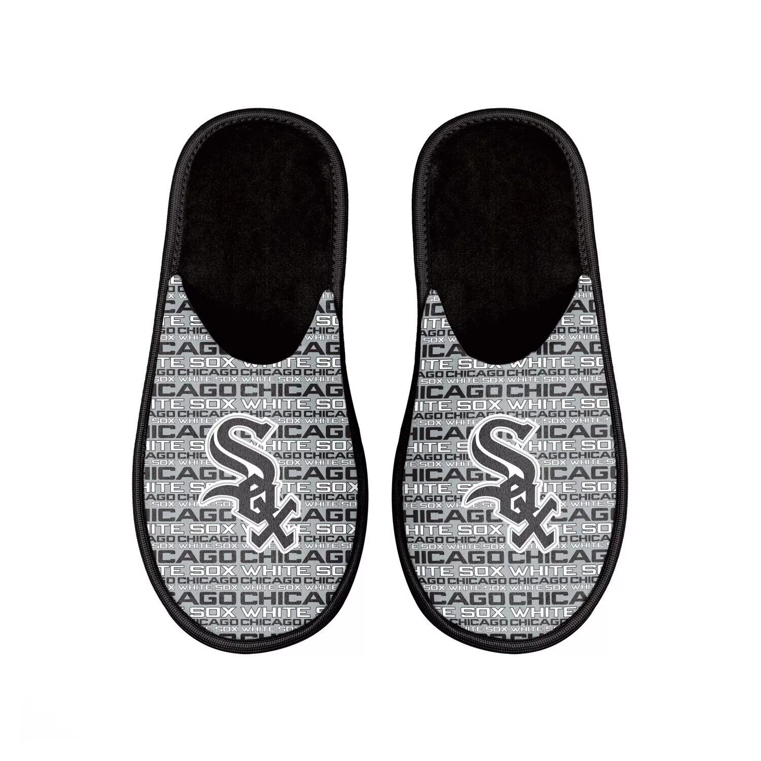 Мужские шлепанцы с логотипом FOCO Chicago White Sox Scuff
Мужские шлепанцы с логотипом FOCO Chicago White Sox Scuff