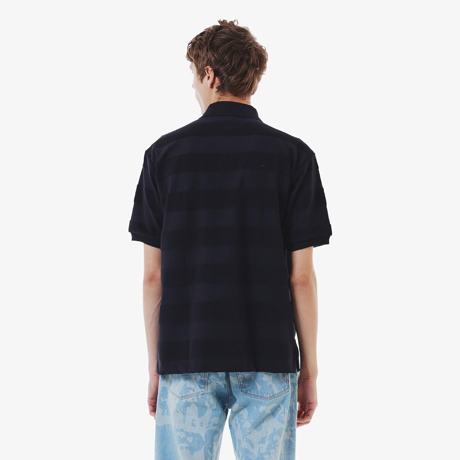 Мужская поло-рубашка Lacoste (официальная) из ткани в полоску, черный
Мужская поло-рубашка Lacoste (официальная) из ткани в полоску, черный