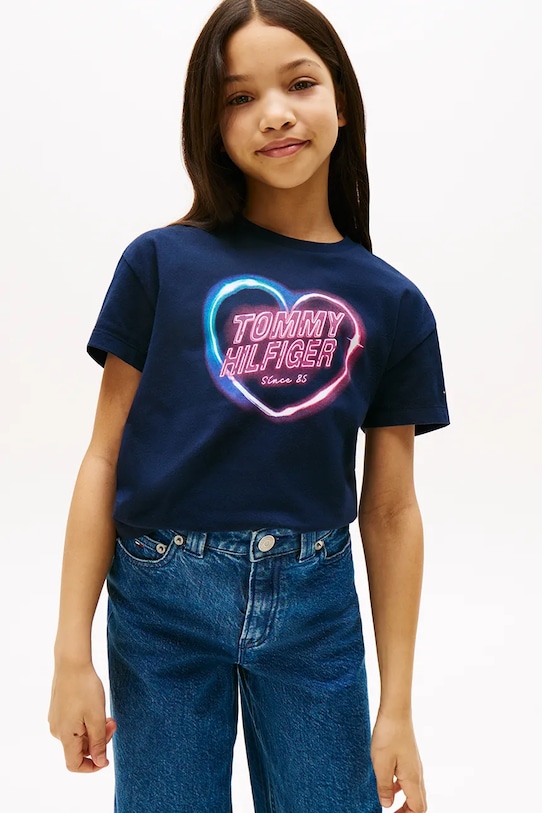 Детская хлопковая футболка Tommy Hilfiger, темно-синий
Детская хлопковая футболка Tommy Hilfiger, темно-синий