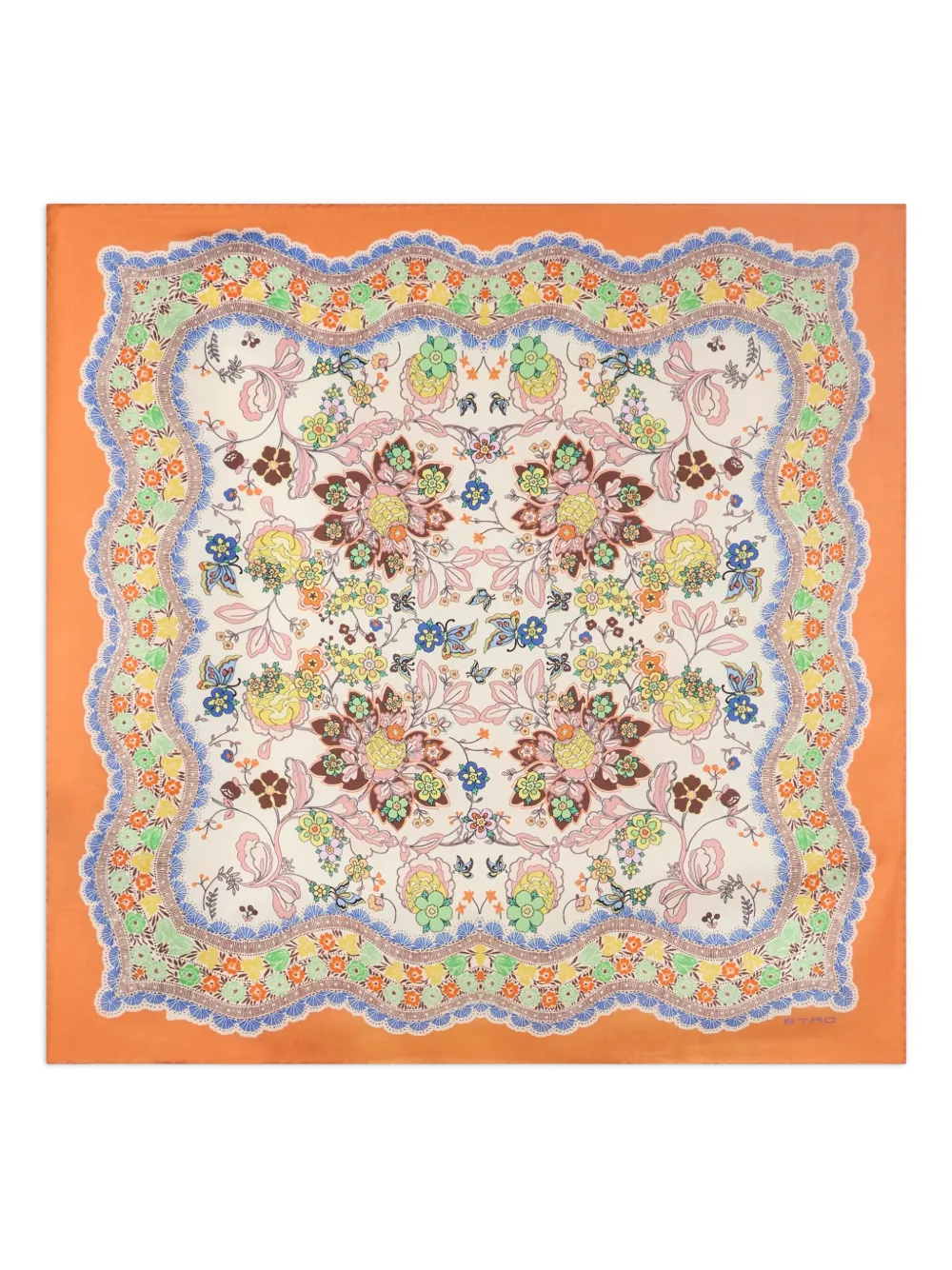 Шелковый платок с цветочным принтом ETRO, оранжевый
Шелковый платок с цветочным принтом ETRO, оранжевый