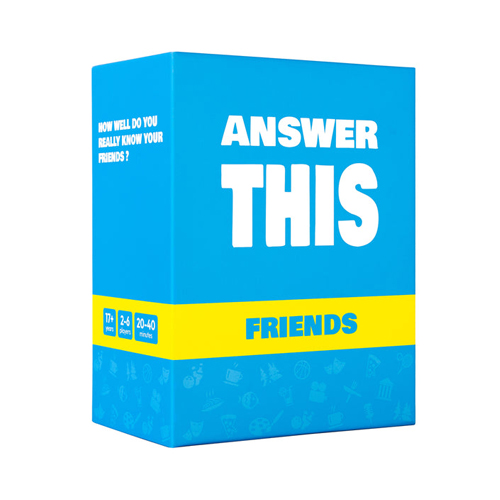 Настольная игра Answer This – Friends Edition
Настольная игра Answer This – Friends Edition