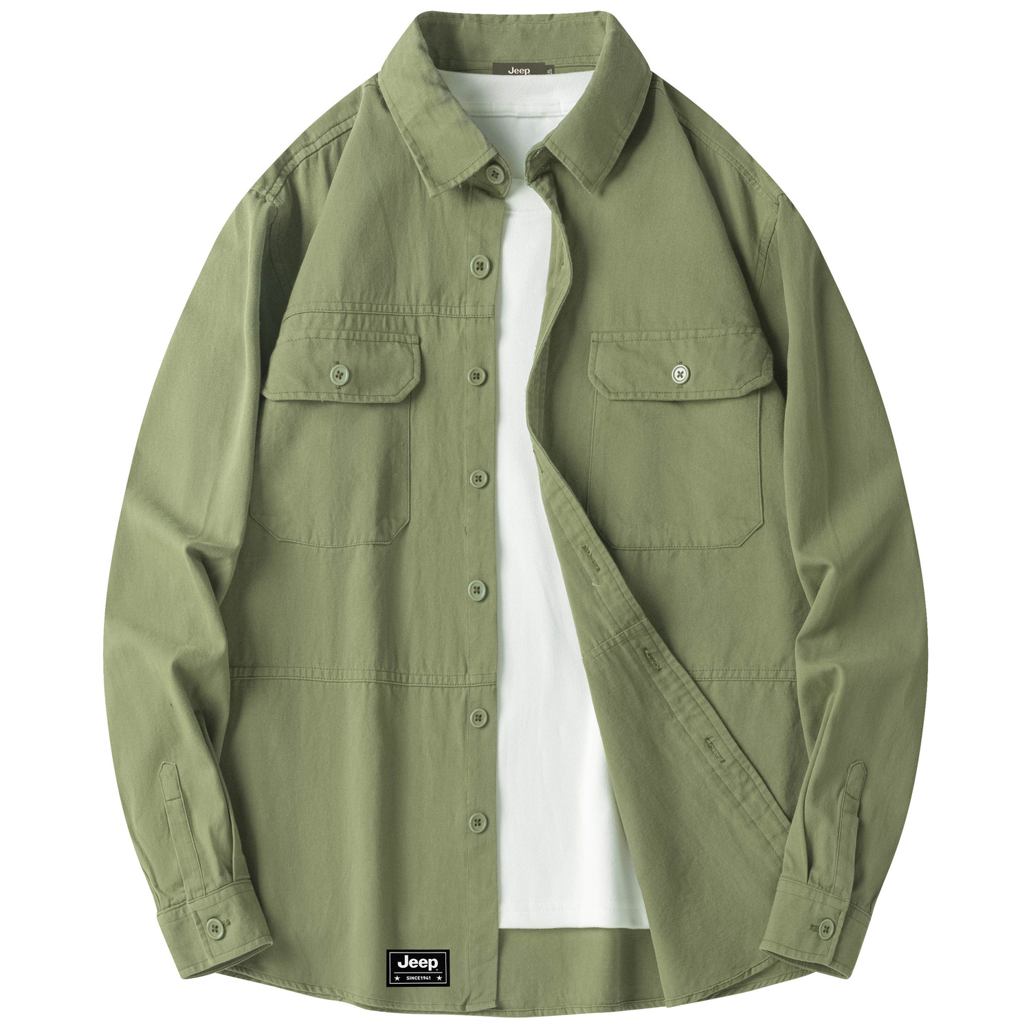 Рубашка унисекс Jeep, зеленый
Рубашка унисекс Jeep, зеленый