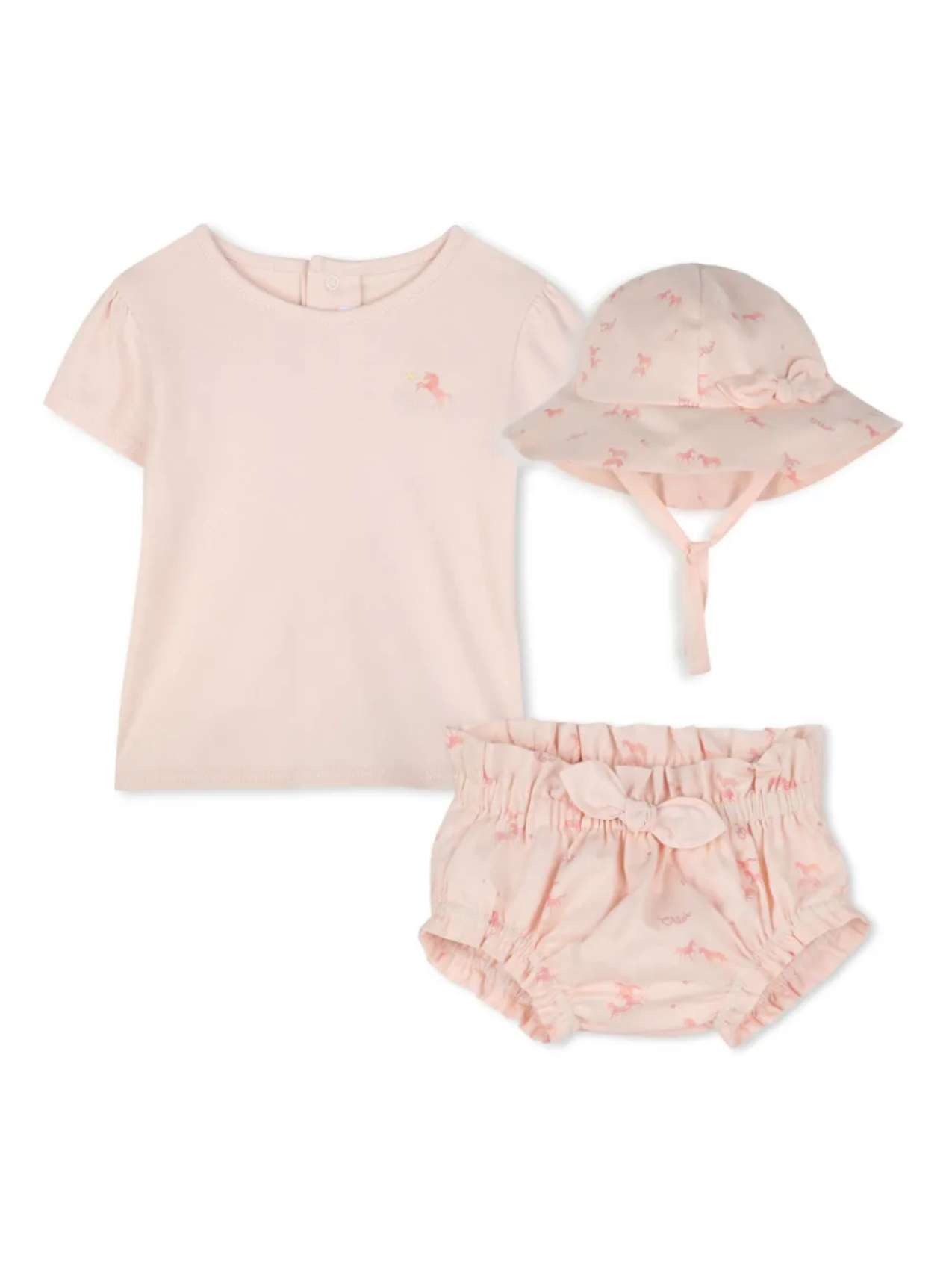Chloé Kids комплект из футболки и блумеров, розовый
Chloé Kids комплект из футболки и блумеров, розовый