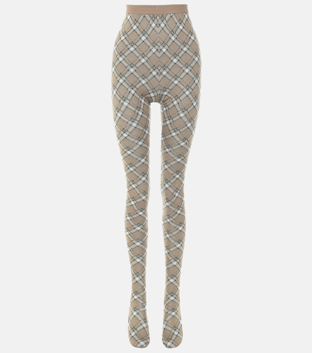 Клетчатые шерстяные колготки с высокой талией Miu Miu, Sughero
Клетчатые шерстяные колготки с высокой талией Miu Miu, Sughero